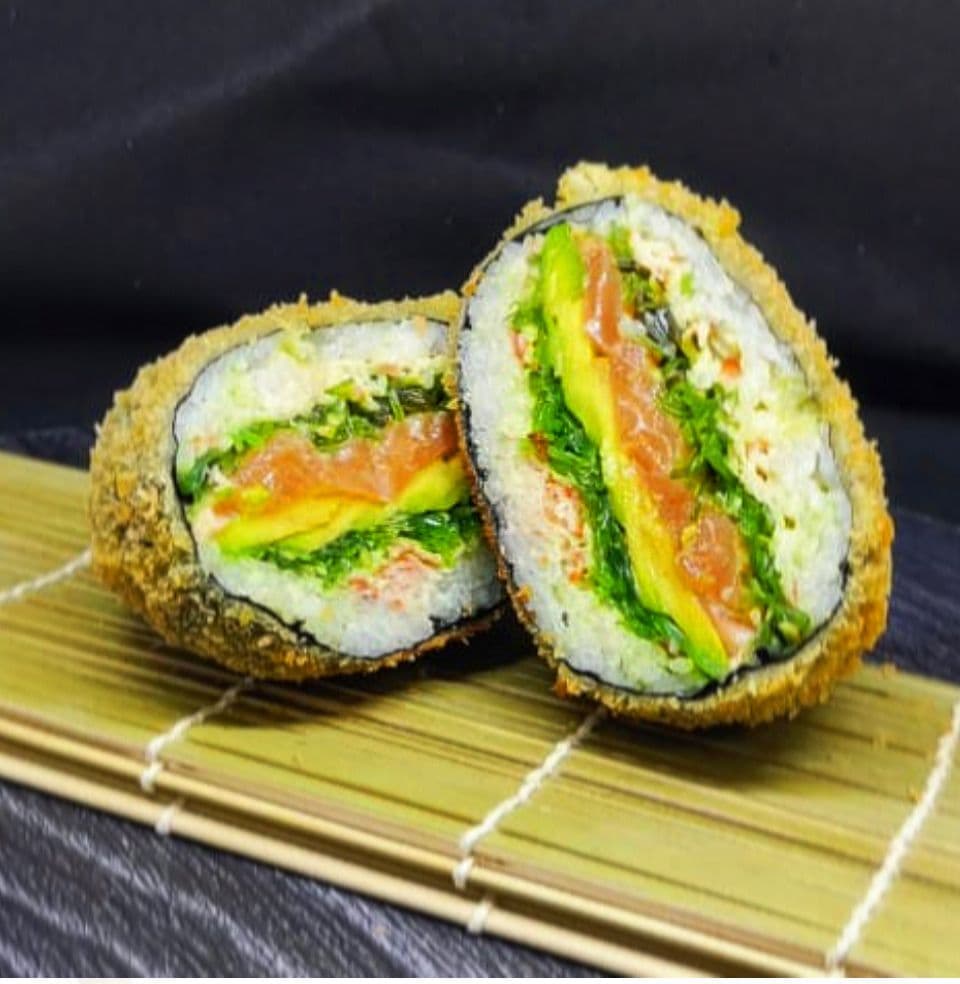 Hamburguesa de sushi crunch