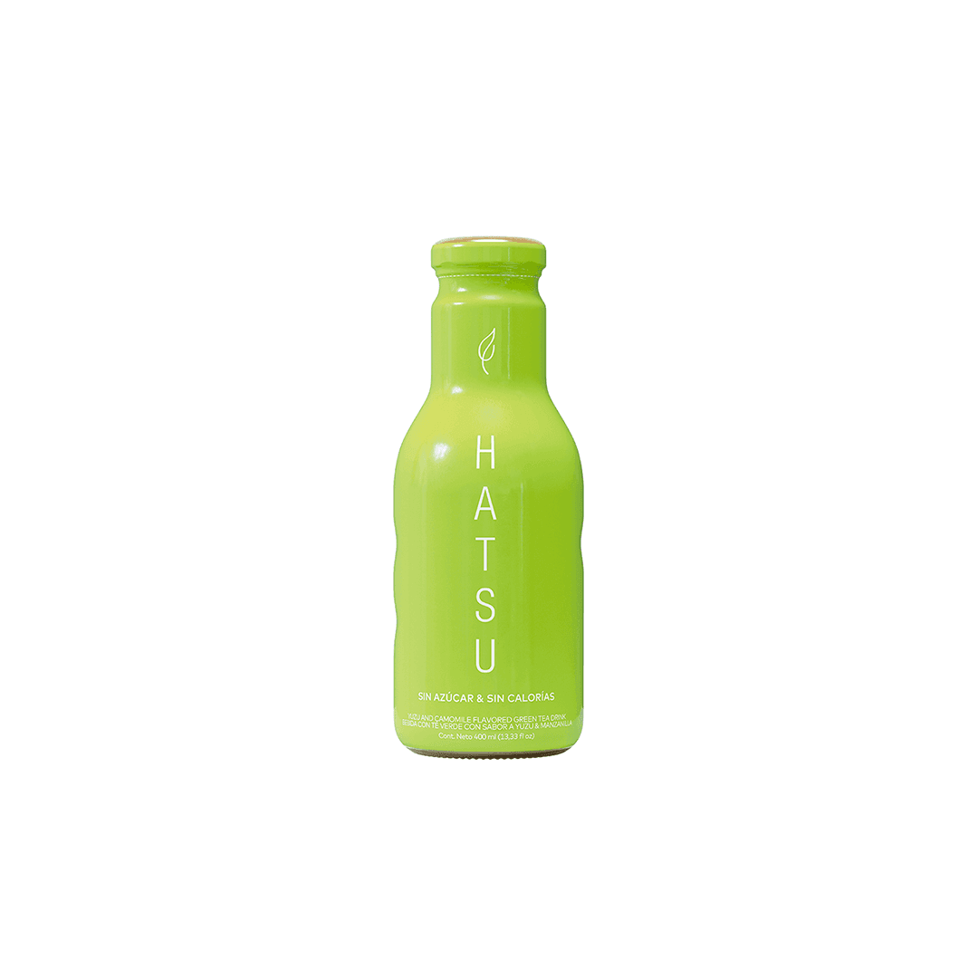 Hatsu Tea, Sin Azúcar, Té Verde Sabor a Yuzu & Manzanilla